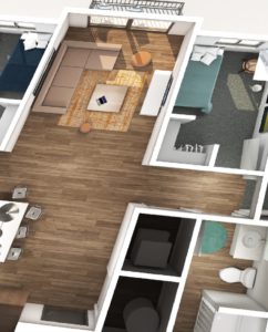 Apartment floor plan layout