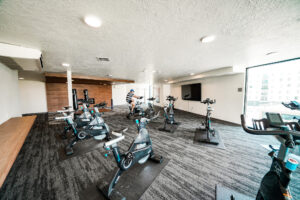 Apartment Community Fitness Center with Bikes